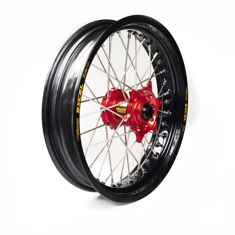 Rueda completa Haan Wheels aro negro 16,5-3,50 buje rojo 1 75055/3/6 HAAN WHEELS 1 75055/3/6