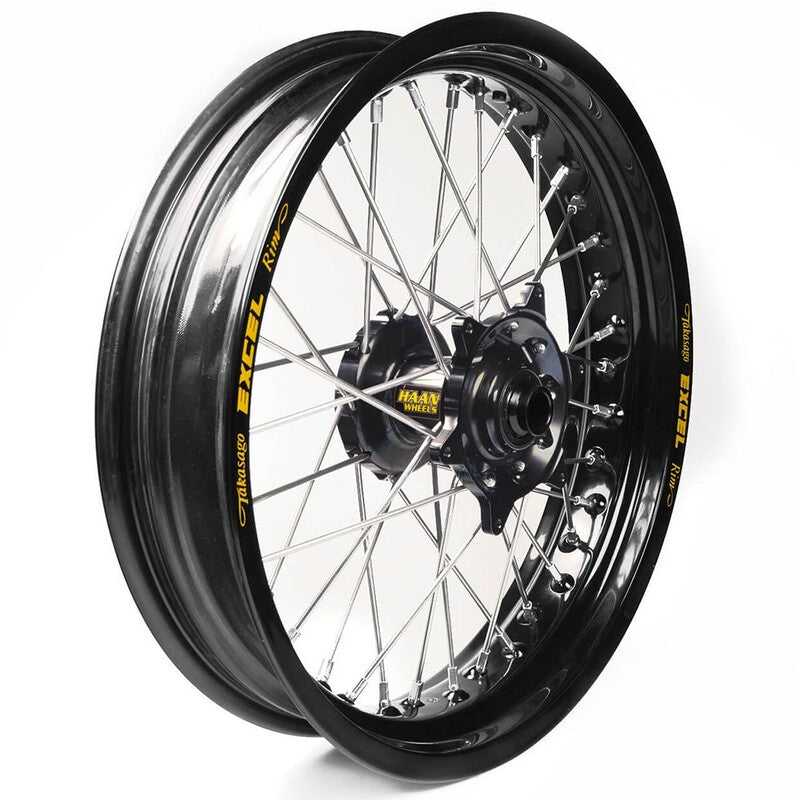 Rueda completa Haan Wheels aro negro 16,5-3,50 buje negro 1 75055/3/3 HAAN WHEELS 1 75055/3/3