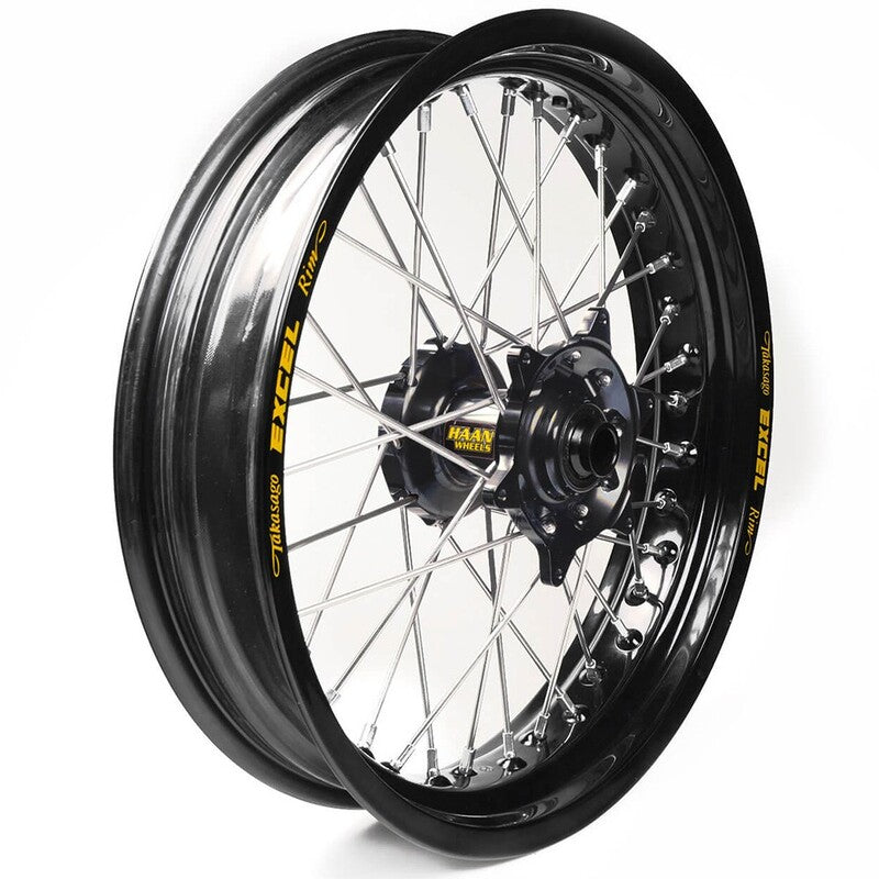Rueda completa Haan Wheels aro negro 17-4,50 buje negro 1 76008/3/3 HAAN WHEELS 1 76008/3/3
