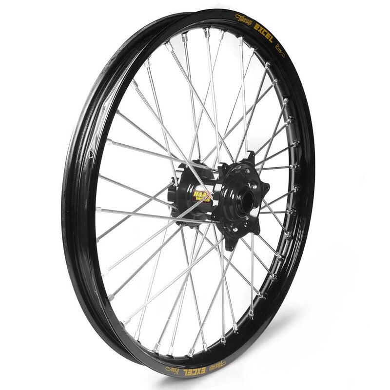 Rueda completa Haan Wheels aro negro 19-1,85 buje negro 1 76015/3/3 HAAN WHEELS 1 76015/3/3