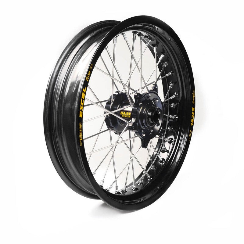Rueda completa Haan Wheels aro negro 17-3,50 buje negro 1 85006/3/3 HAAN WHEELS 1 85006/3/3
