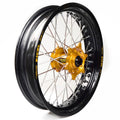 Rueda completa Haan Wheels aro negro 17-350 buje oro 1 105006/3/2 HAAN WHEELS 1 105006/3/2