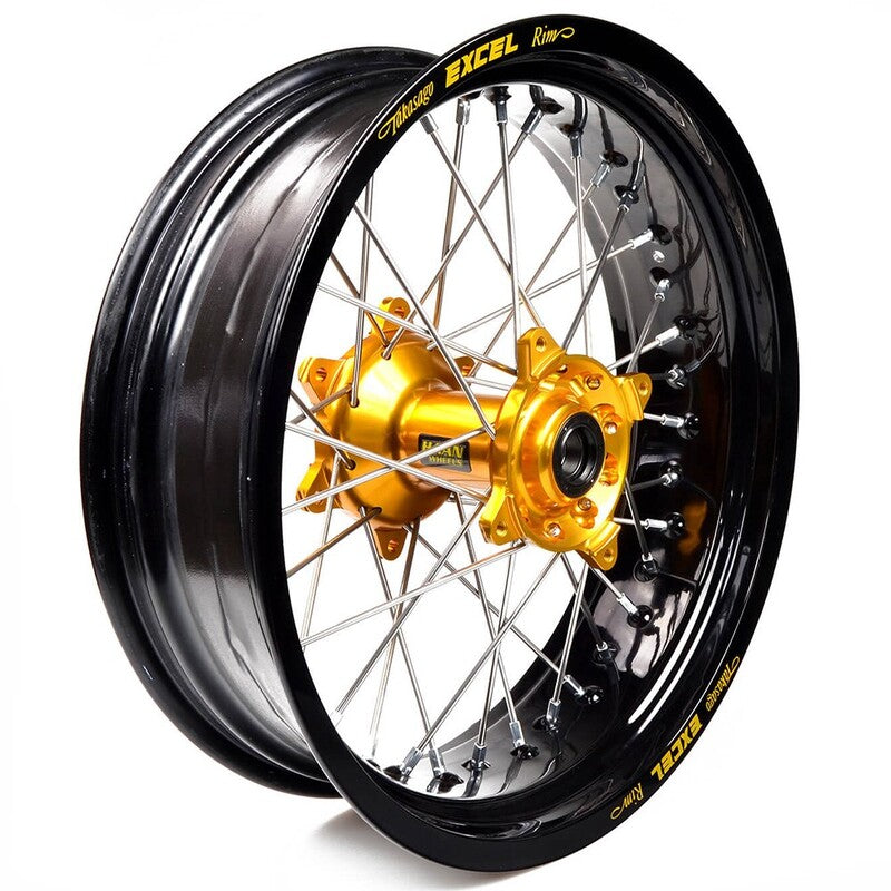 Rueda completa Haan Wheels aro negro 17-5,00 buje oro 1 106009/3/2 HAAN WHEELS 1 106009/3/2