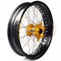 Rueda completa Haan Wheels aro negro 16-3,50 buje oro 1 115050/3/2 HAAN WHEELS 1 115050/3/2