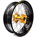 Rueda completa Haan Wheels aro negro 17-4,50 buje oro 1 116008/3/2 HAAN WHEELS 1 116008/3/2