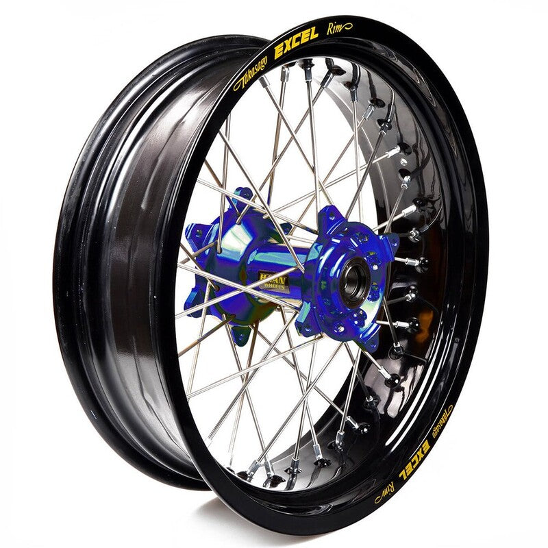 Rueda completa Haan Wheels aro negro 17-4,25 buje azul 11 46107/3/5 HAAN WHEELS 11 46107/3/5