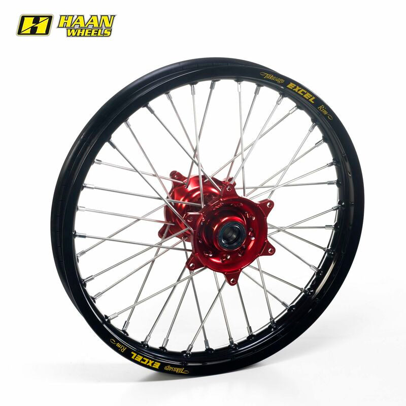 Rueda tubeless completa Haan Wheels 17-4.50 Aro negro buje Rojo HAAN WHEELS 116208/3/6/T