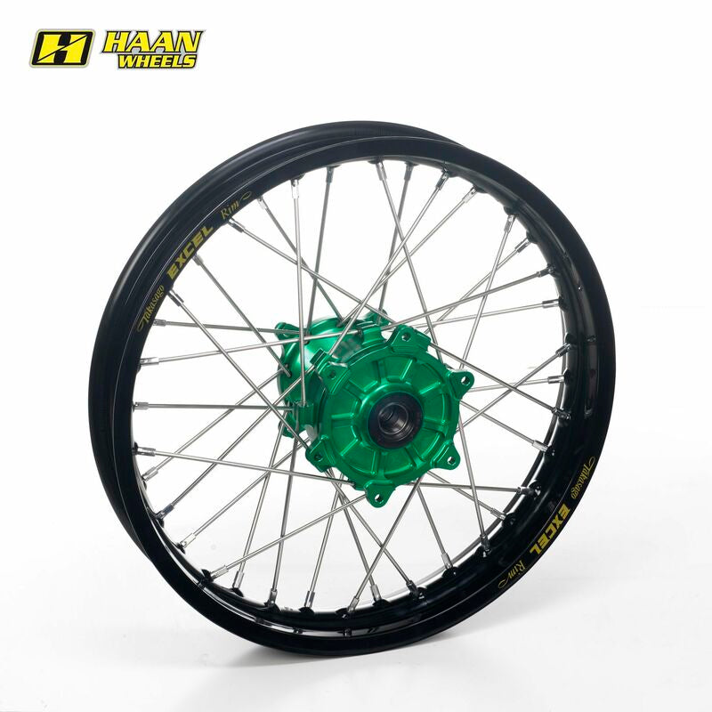 Rueda tubeless completa Haan Wheels 17-4.50 aro negro buje verde HAAN WHEELS 126008/3/7/T