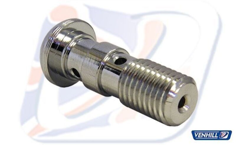 Tornillo doble alomado M10x1.25 Venhill cromado VENHILL 210125DC