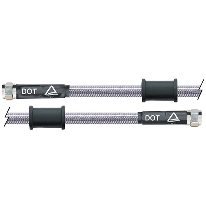 Latiguillo metálico transparente Venhill 125mm tuercas cromadas VENHILL 3H0125-CL
