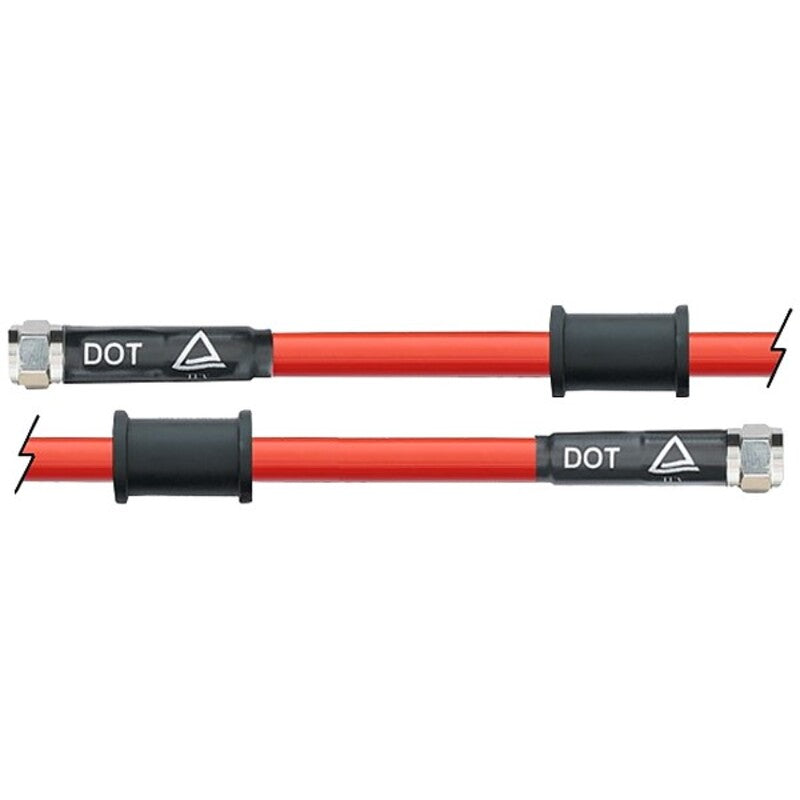 Latiguillo metálico rojo Venhill 1750mm tuercas cromadas VENHILL 3H1750-RD