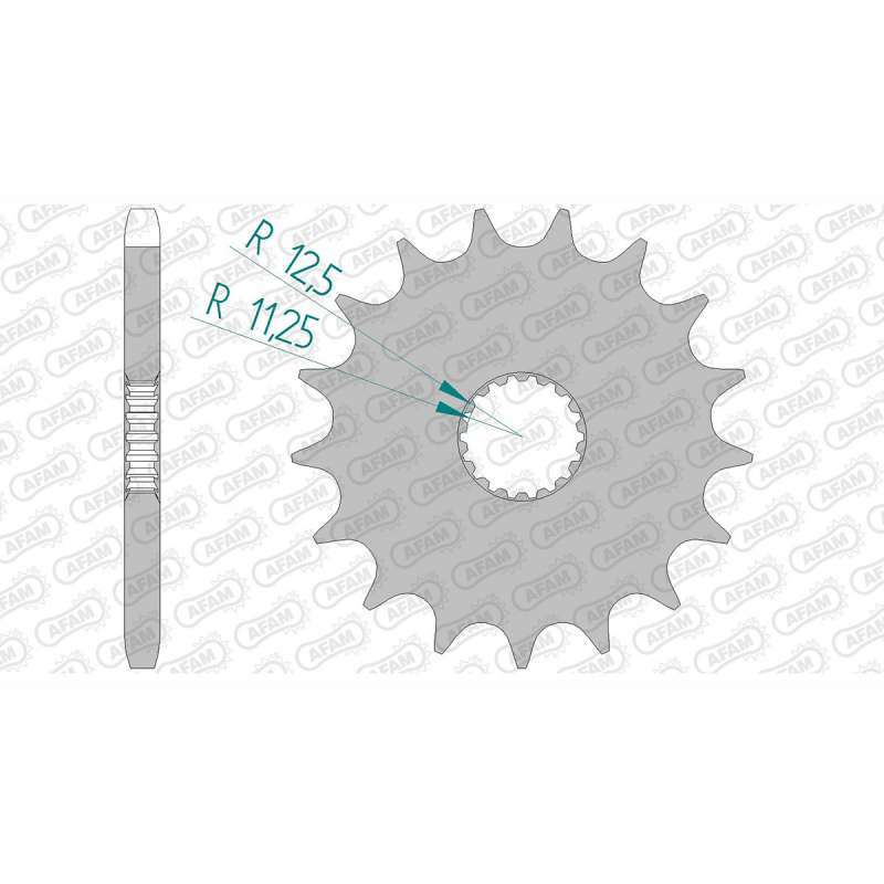 Piñón AFAM acero estándar 88900 - Paso 525 AFAM 88900-17