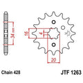 Piñón JT SPROCKETS acero estándar 1263 - Paso 428 JT SPROCKETS JTF1263.13