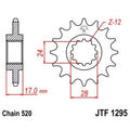 Piñón JT 1295 de acero con 13 dientes JT SPROCKETS JTF1295.13