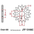 Piñón JT 1310SC autolimpiable de acero con 14 dientes JT SPROCKETS JTF1310.14SC