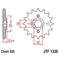 Piñon JT 1336 de acero con 14 dientes JT SPROCKETS JTF1336.14