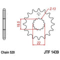 Piñon JT 1439 de acero con 13 dientes JT SPROCKETS JTF1439.13