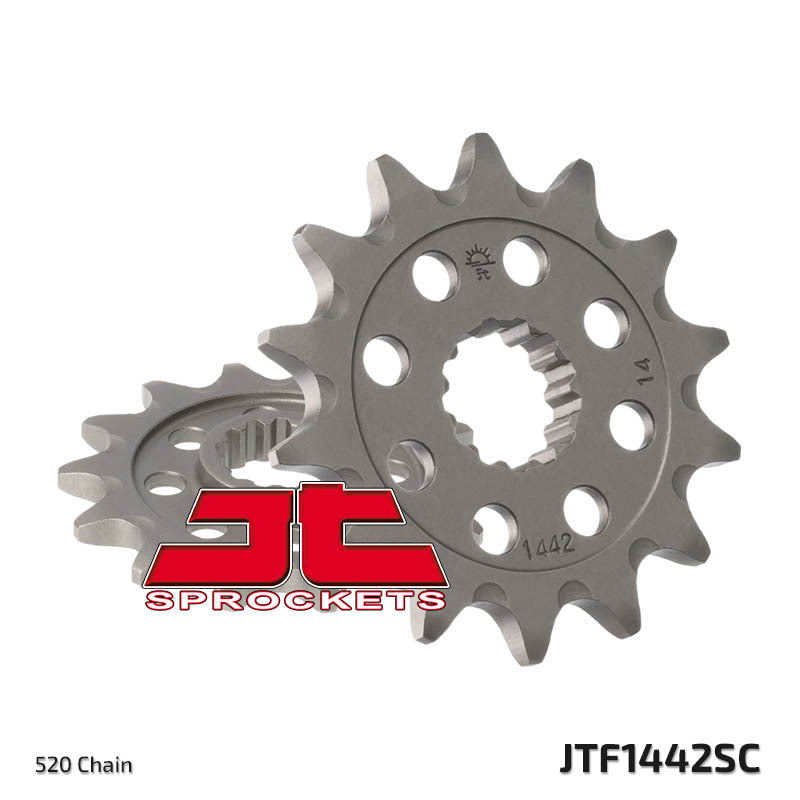 Piñón JT SPROCKETS acero autolimpiable 1442 - Paso 520 JT SPROCKETS JTF1442.13SC