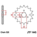 Piñon JT 1445 de acero con 11 dientes JT SPROCKETS JTF1445.11