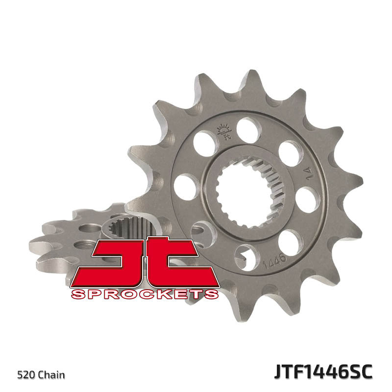 Piñón JT SPROCKETS acero autolimpiable 1446 - Paso 520 JT SPROCKETS JTF1446.13SC