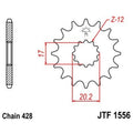 Piñon JT 1556 de acero con 12 dientes JT SPROCKETS JTF1556.12