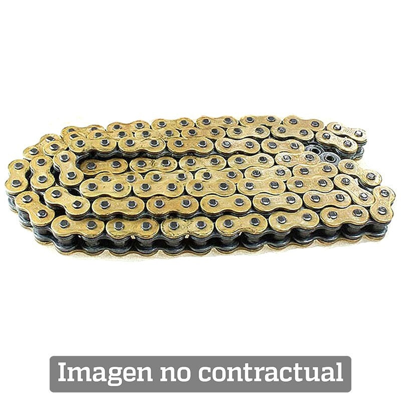 Cadena DID 428VX con 126 eslabones oro/negro D.I.D 4525516368285