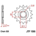 Piñón JT 1590 de acero con 12 dientes JT SPROCKETS JTF1590.12