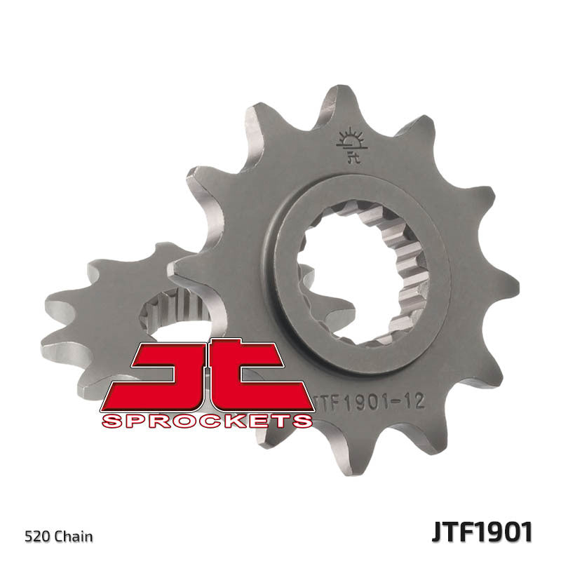 Piñón JT SPROCKETS acero estándar 1901 - Paso 520 JT SPROCKETS JTF1901.12