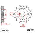 Piñón JT SPROCKETS acero estándar 327 - Paso 520 JT SPROCKETS JTF327.12