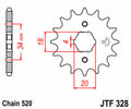 Piñón JT SPROCKETS acero estándar 328 - Paso 520 JT SPROCKETS JTF328.13