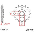 Piñon JT 410 de acero con 13 dientes JT SPROCKETS JTF410.13