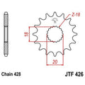 Piñon JT 426 de acero con 15 dientes JT SPROCKETS JTF426.15