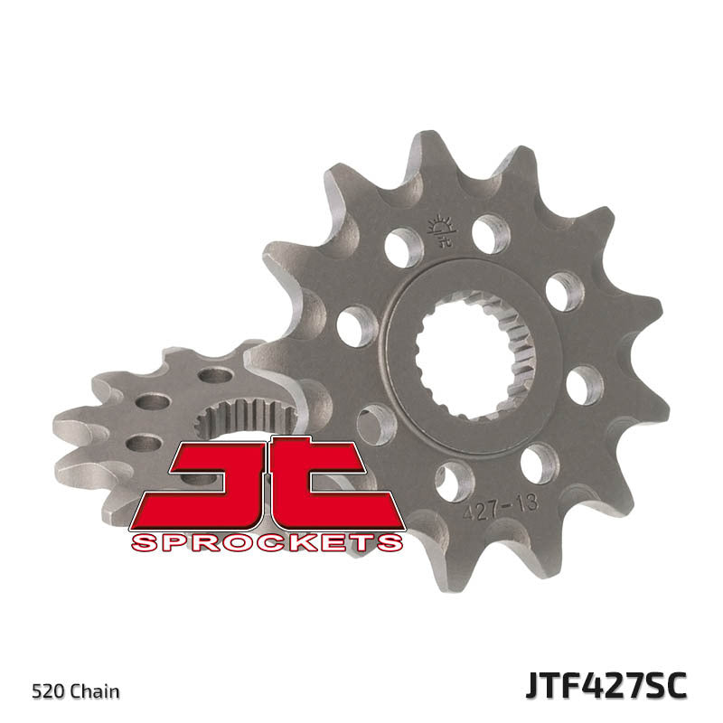 Piñón JT SPROCKETS acero autolimpiable 427 - Paso 520 JT SPROCKETS JTF427.13SC