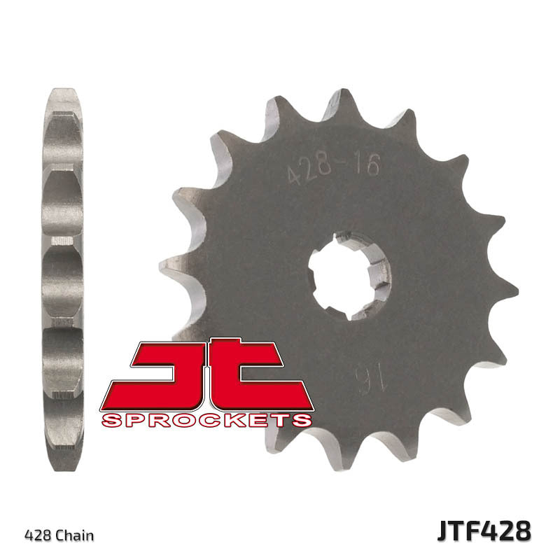 Piñón JT SPROCKETS acero estándar 428 - Paso 428 JT SPROCKETS JTF428.13
