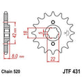 Piñon JT 431 de acero con 11 dientes JT SPROCKETS JTF431.11