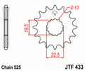 Piñón JT SPROCKETS acero estándar 433 - Paso 520 JT SPROCKETS JTF433.14