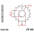 Piñón JT SPROCKETS acero estándar 440 - Paso 532 JT SPROCKETS JTF440.16
