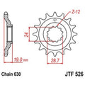 Piñon JT 526 de acero con 15 dientes JT SPROCKETS JTF526.15