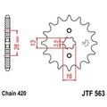 Piñon JT 563 de acero con 14 dientes JT SPROCKETS JTF563.14