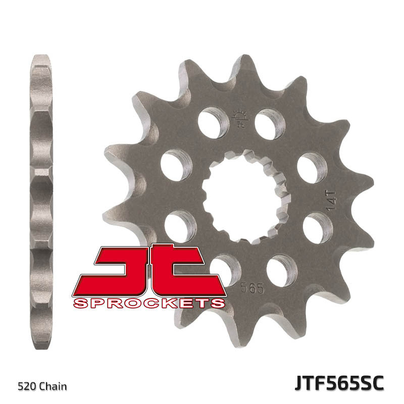 Piñón JT SPROCKETS acero autolimpiable 565 - Paso 520 JT SPROCKETS JTF565.13SC