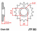 Piñon JT 583 de acero con 14 dientes JT SPROCKETS JTF583.14