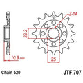 Piñón JT 707 de acero con 14 dientes JT SPROCKETS JTF707.14