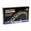 Cadena Renthal con retenes 520R3-3 con 118 eslabones negro/oro RENTHAL C415