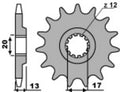 Piñón PBR acero 2123 - 520 PBR 2123.12.18NC