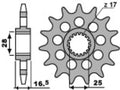 Piñón PBR acero 2187 - 520 PBR 2187.17.18NC