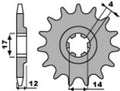 Piñón PBR acero 2223 - 428 PBR 2223.15.18NC
