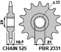 Piñón PBR acero 14 dientes Benelli TRK502 PBR 2331 14 18NC