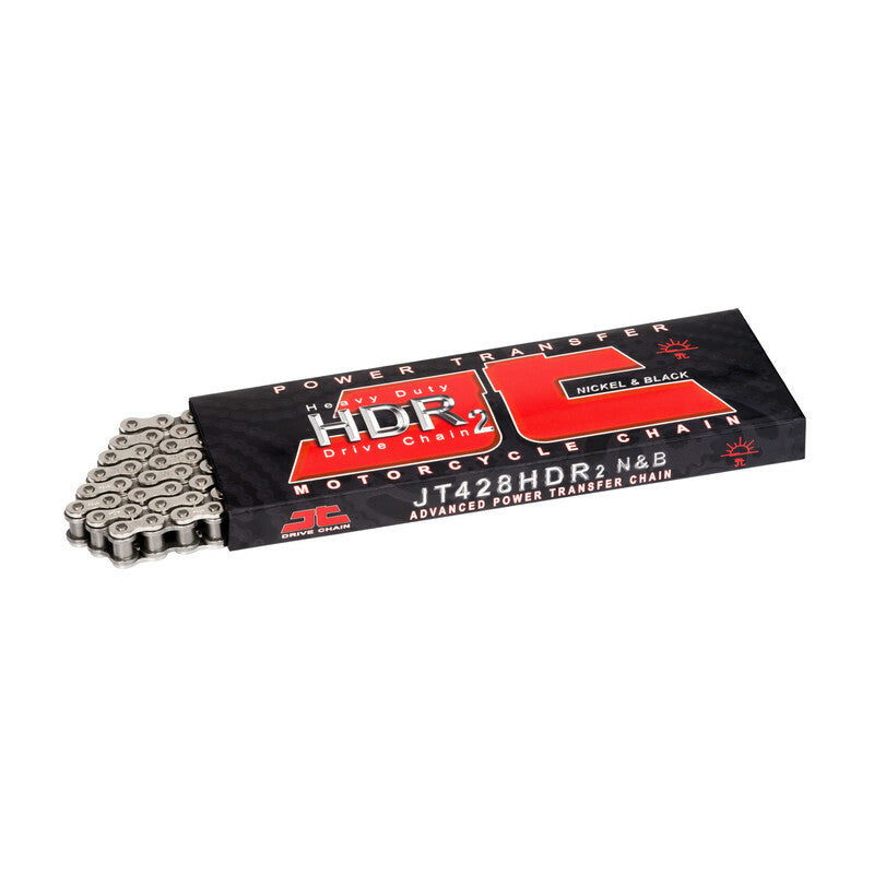 Cadena JT 428HDR con 130 eslabones negro JT DRIVE CHAIN JTC428HDR130SL