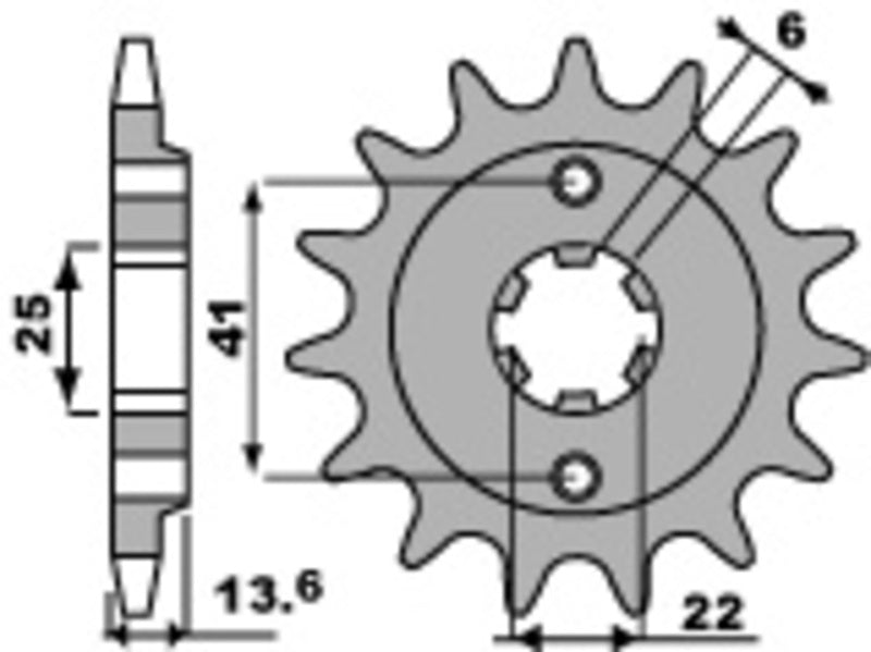 Piñón PBR acero 293 - 525 PBR 293.14.18NC