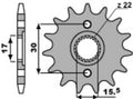 Piñón PBR acero 332M - 428 PBR 332M.14.18NC